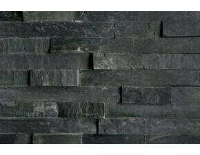 Obklad kamenný lepený DEKSTONE N 3003 Black Slate břidlice plošný 550×150 mm