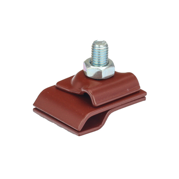 Držák hromosvodu Betonpres na okapový žlab červenohnědá