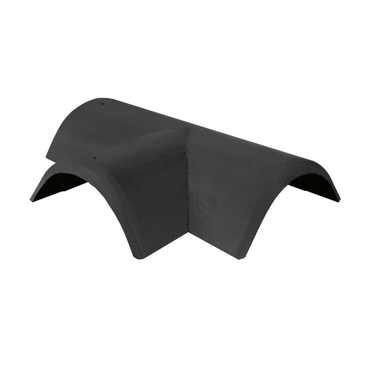 Hřebenáč rozdělovací levý T220 Bramac Novo se dvěma příchytkami břidlicově černá