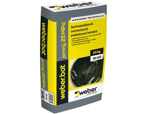 Potěr cementový jemný 25 MPa weberbat 25 kg