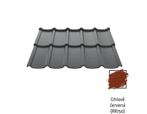 Krytina plechová Ruukki Modular 30 Matt RR750 cihlově červená