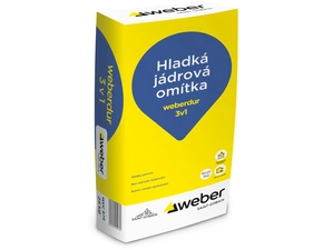 Omítka jádrová hladká weberdur 3v1 25 kg