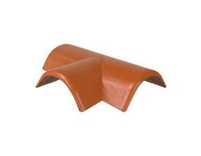 Hřebenáč rozdělovací levý T250 Bramac Protector Plus s příchytkou cihlově červená