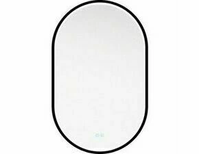 Zrcadlo s LED osvětlením ESB EMILIAZ5080PLEDB 50×80 cm se senzorem černý