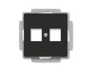 Kryt zásuvka datová dvojnásobná ABB Zoni černá mat