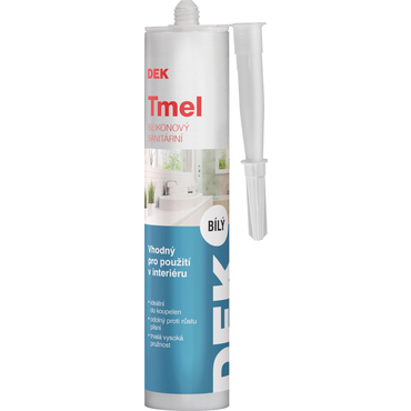 Tmel silikonový sanitární DEK bílý 310 ml