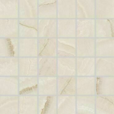 Mozaika Rako Onyx 5×5 cm (set 30×30 cm) tmavě béžová DDL06835