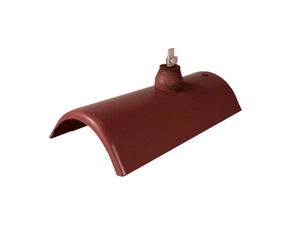 Hřebenáč hromosvodový Bramac Protector Plus s příchytkou červenohnědá