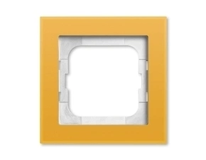 Rámeček ABB Busch-axcent jednonásobný sklo žluté