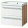 Skříňka umyvadlová EBS Pure 610×530×470 mm bílá/dub PURE61DBU