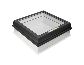 Světlík plochý fixní DEKLIGHT ACG/RAL 7016 FIX sklo manžeta 15 cm 70×100 cm