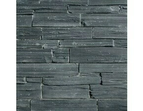 Obklad kamenný lepený DEKSTONE N 3003 Black Slate břidlice plošný 550×150 mm hrubý