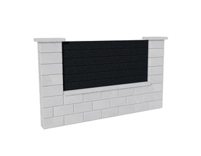 Výplň plotová DEKMETAL CANTO 2G43A anthracite grey