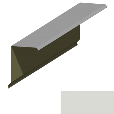 Lemování okraje RS360Q SP 25 s okapnicí RAL 9002 šedobílá