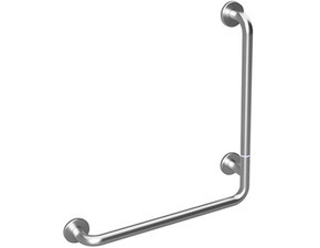 Držadlo nástěnné opěrné Bemeta Help 680 mm pravé s krytkou, skládané nerez matný