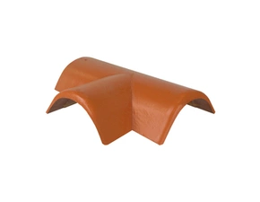 Hřebenáč rozdělovací levý T250 Bramac Protector s příchytkou cihlově červená