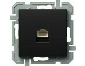 Zásuvka datová TEM Logiq CAT5E 1× RJ45 černá