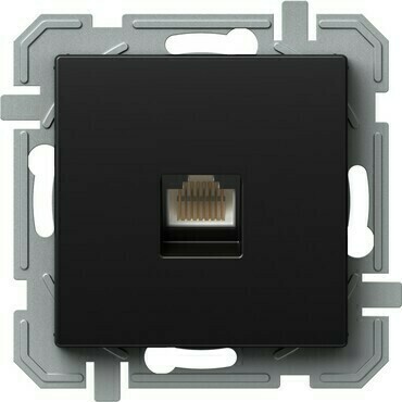 Zásuvka datová TEM Logiq CAT5E 1× RJ45 černá