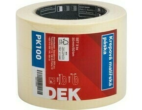 Páska maskovací krepová DEK 30 mm/50 m 3 ks