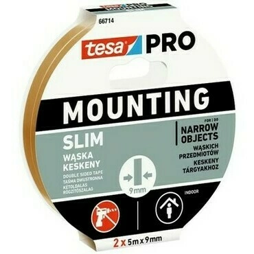 Páska oboustranná Tesa PRO Mounting Slim 18 mm/5 m bílá