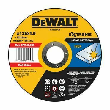 Kotouč řezný DeWALT DT43902-QZ 125×22,2×1 mm 25 ks