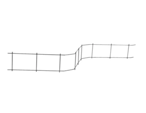 Podložka distanční pro horní výztuž DISTECH Cetfix výška 90 mm délka 2 m