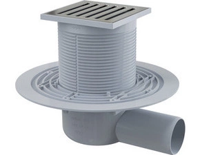 Vpust podlahová Alca APV103 105×105 mm DN 50 boční