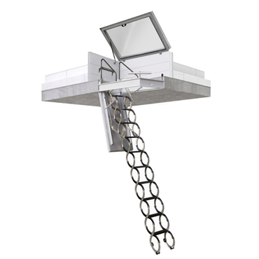 Výlez střešní se stahovacími schody DEKLIGHT BOX AAG manžeta 45 cm 70×120 cm