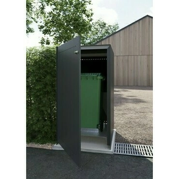 Kryt na popelnici JAP Liberty Cleanny RAL 7016 750×1 500 mm / 120 l