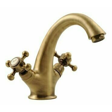 Baterie umyvadlová stojánková Sapho Antea 3276 s výpustí bronz