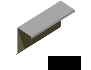 Ukončení pultové střechy RS360S-60 SP 25 2N156 černá