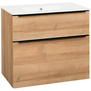 Skříňka s umyvadlem EBS Nevio B Slim 810×720×476 mm dub riviera NEVIOSL81CD