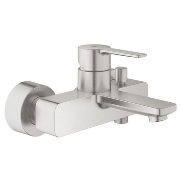 Baterie vanová nástěnná Grohe Lineare SuperSteel s přepínačem 33849DC1