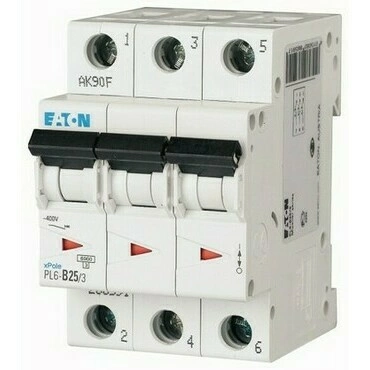 Jistič Eaton PL6-B25/3 6 kA B 25 A