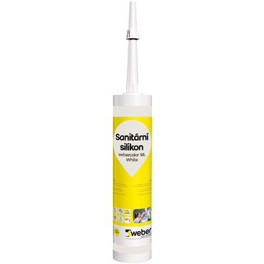 Tmel silikonový sanitární webercolor silikon 01 white 310 ml