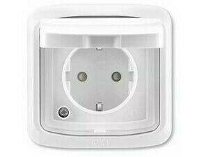 Zásuvka 230 V jednonásobná ABB Tango bílá