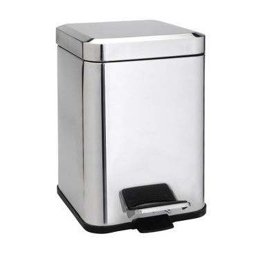Koš odpadkový Bemeta 6 l s víkem nerez lesk