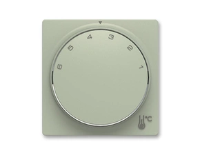 Kryt termostat otočný prostor ABB Zoni olivová, bílá