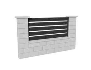 Výplň plotová DEKMETAL TAVOLA 2N09A jet black