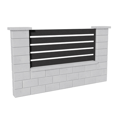 Výplň plotová DEKMETAL TAVOLA 2N09A jet black