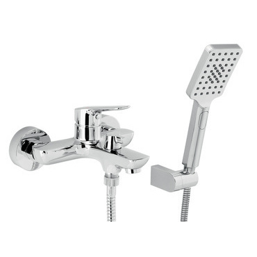 Baterie vanová nástěnná Novaservis Metalie 54021,0 150 mm chrom s příslušenstvím