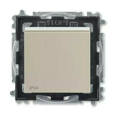 Přepínač křížový ABB Levit IP 44 zapuštěný macchiato/bílá