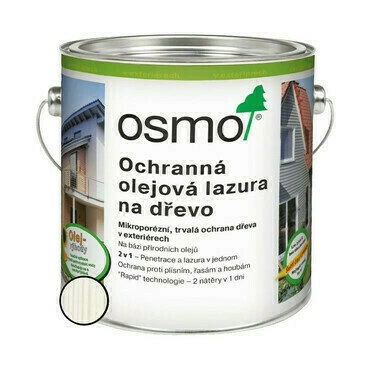 Lazura olejová ochranná Osmo 900 bílá 2,5 l