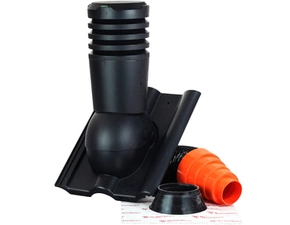 Komplet odvětrací Betonpres DN125 černá