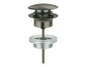 Výpust umyvadlová Click/Clack Grohe 5/4" kartáčovaný Hard Graphite 65807AL0