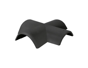 Hřebenáč rozdělovací X Bramac Novo se dvěma příchytkami břidlicově černá