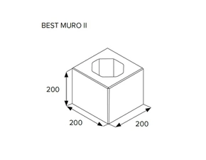 Tvárnice plotová BEST MURO II karamel 200×200×200 mm