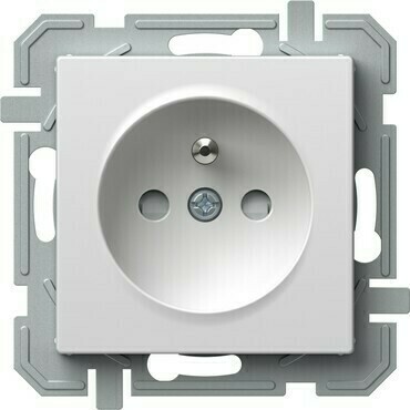 Zásuvka 230 V jednonásobná TEM Logiq bílá 10 ks/bal.