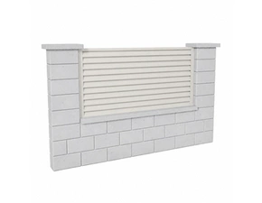Výplň plotová DEKMETAL RAZZO 2W690 pure white