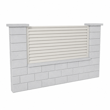 Výplň plotová DEKMETAL RAZZO 2W690 pure white